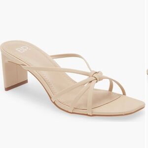 BP Nude Strappy Heeled Sandals